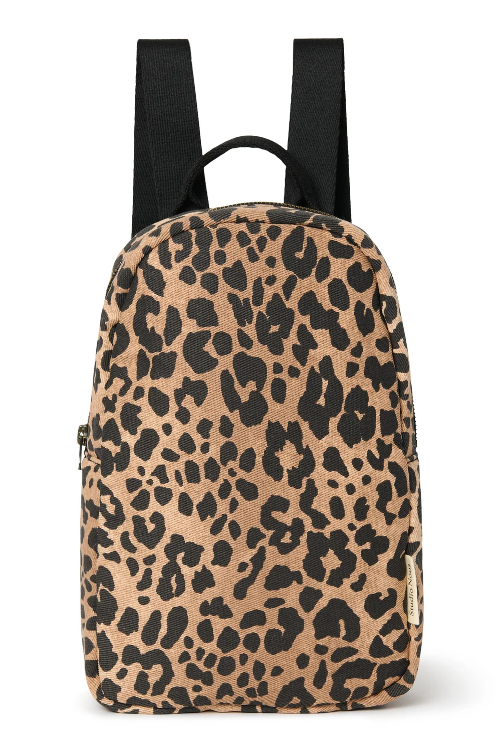 Cotton Mini Backpack | Brown Leopard