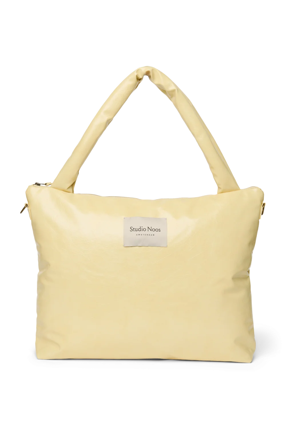 Vegan Leather Diaper Bag | Butter Yellow