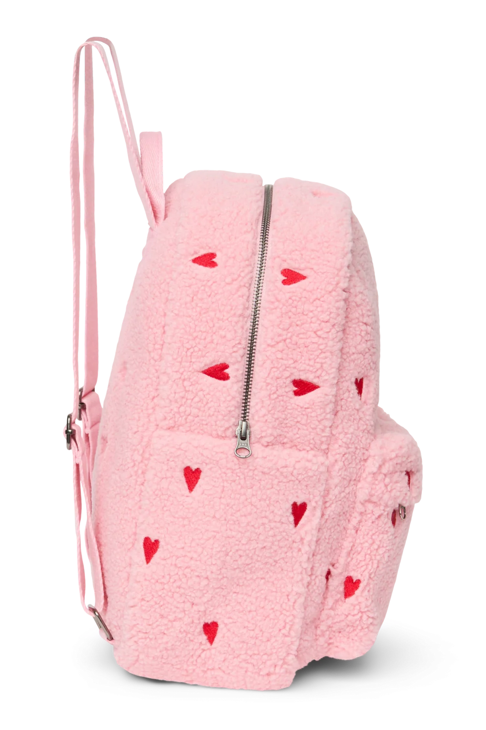 Teddy Midi Backpack | Light Pink Hearts