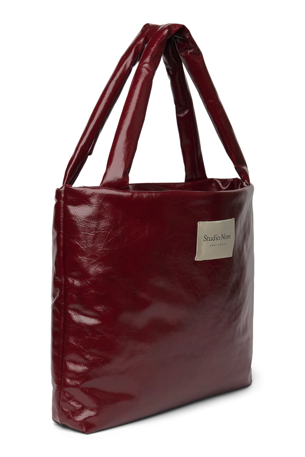 Vegan Leather Mom Bag | Burgundy