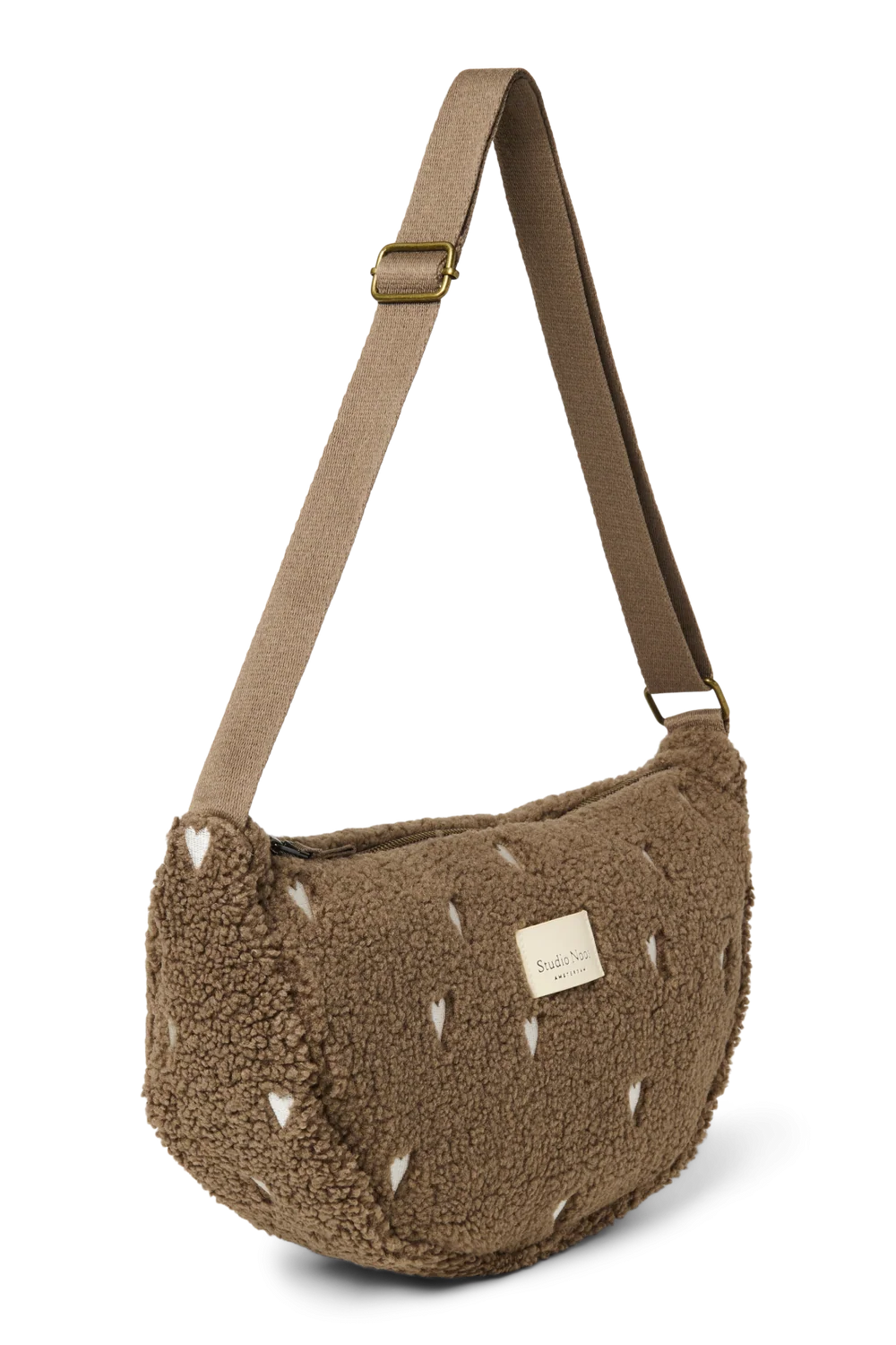 Teddy Adult Fanny Pack | Brown Hearts