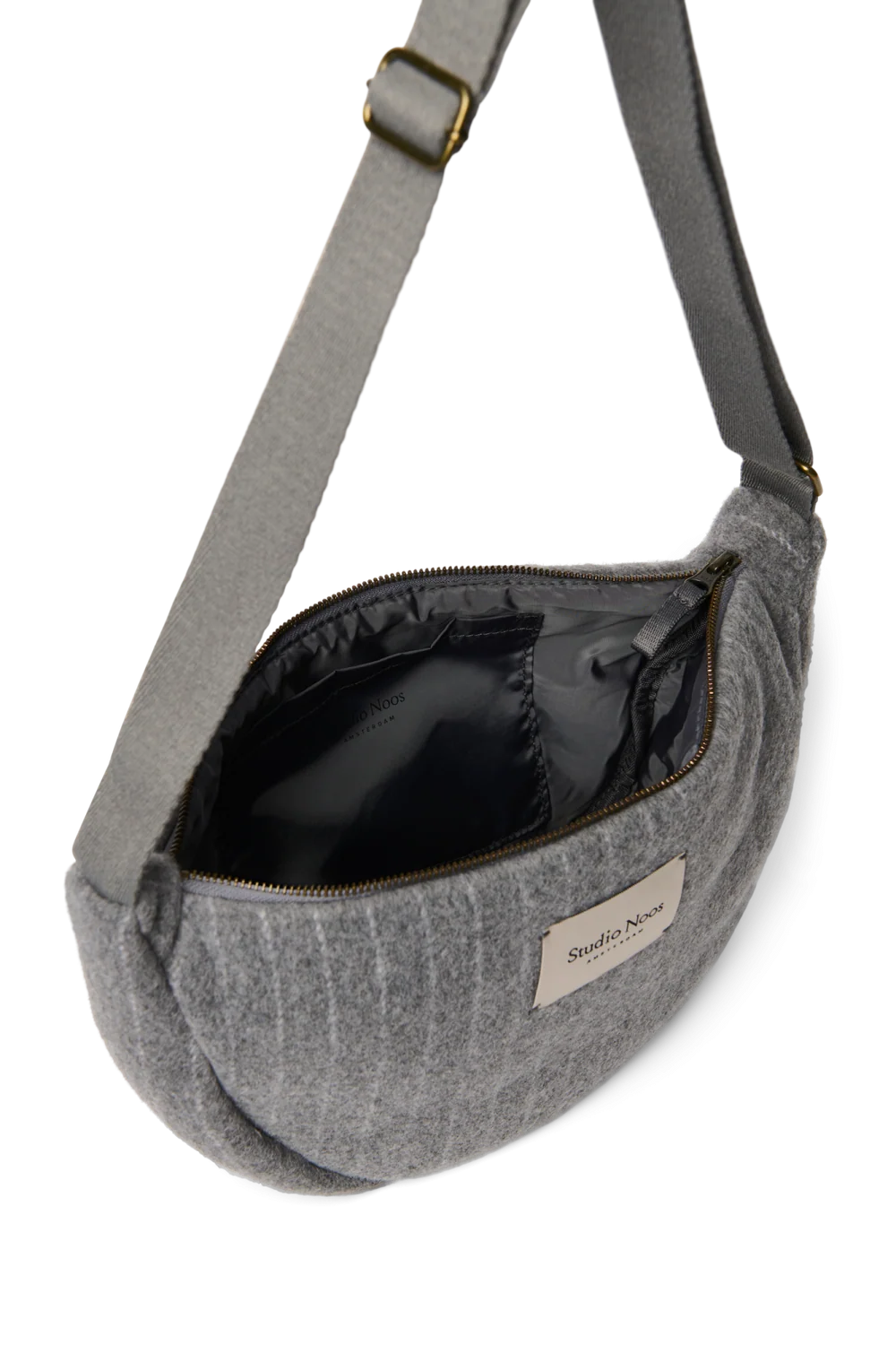 Flannel Chalkstripe Adult Fanny Pack | Light Grey