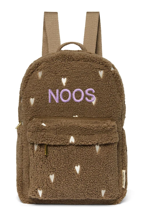 Teddy Midi Backpack | Brown Hearts