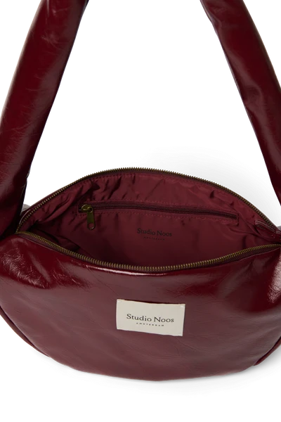 Vegan Leather Mini Cross Body Bag | Burgundy