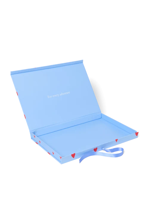 Gift Box S | Light Blue Hearts