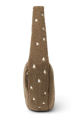 Teddy Cross Body Bag | Brown Hearts