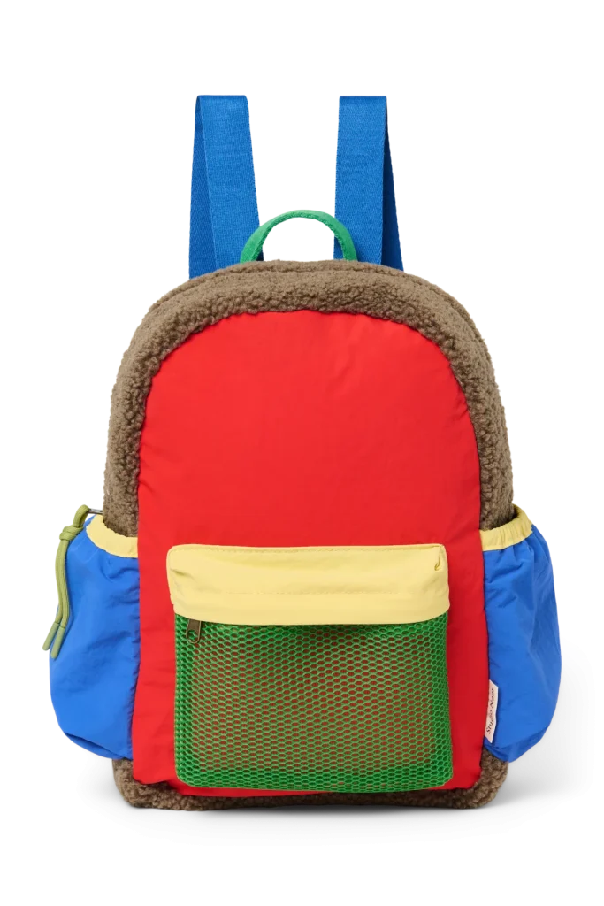 Patchwork Midi Backpack | Fiery Red