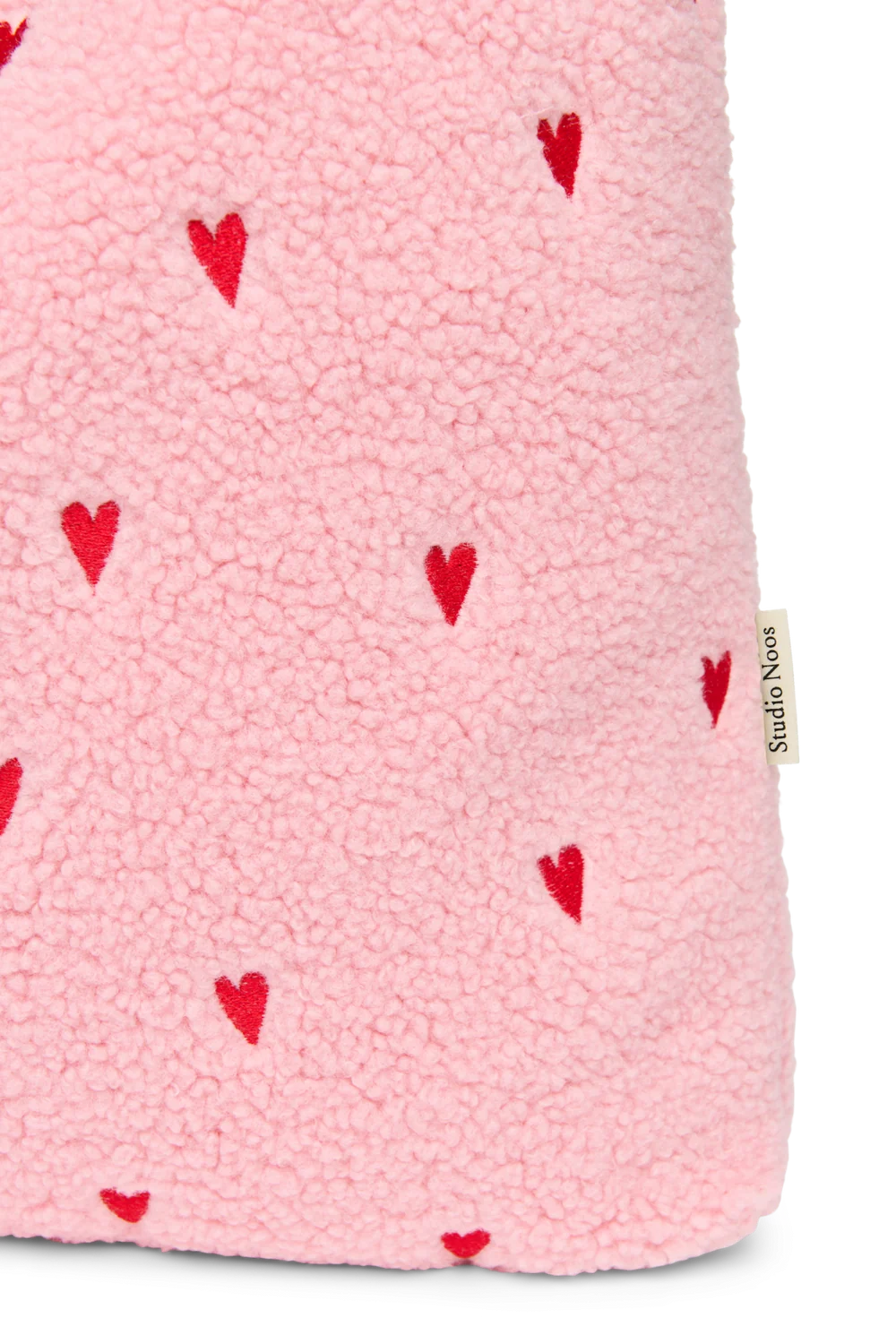 Teddy Mom Bag | Light Pink Hearts