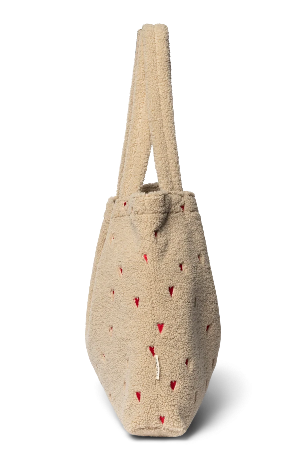 Teddy Mom Bag | Ecru Hearts