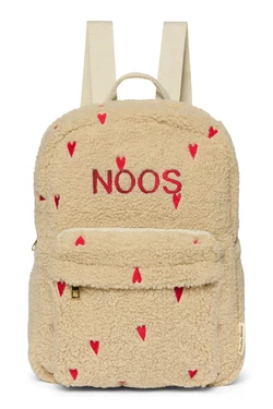Teddy Midi Backpack | Ecru Hearts