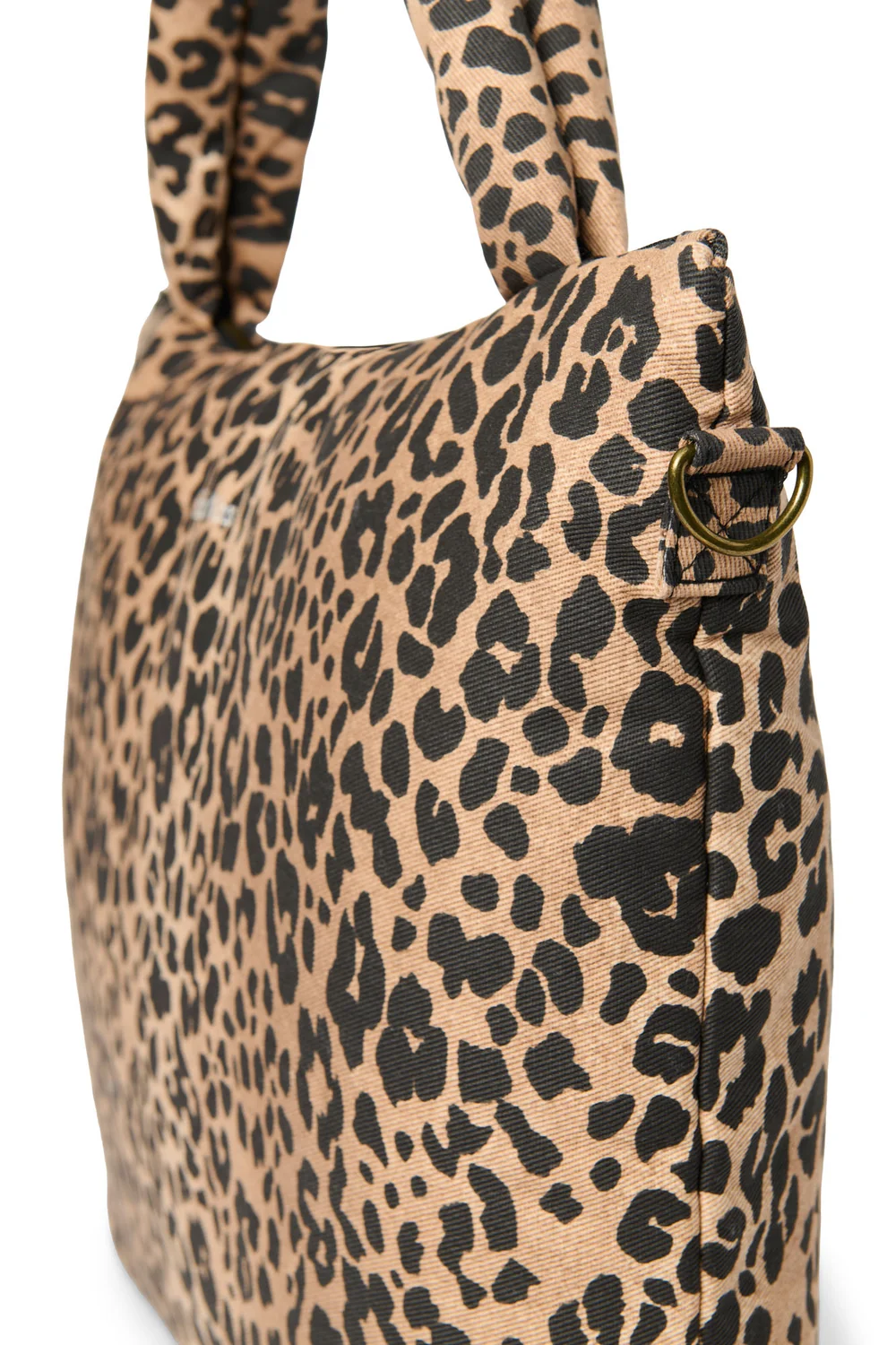 Cotton Diaper Bag | Brown Leopard