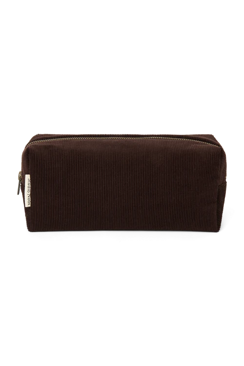 Rib Puffy Pouch | Dark Brown
