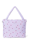 Puffy Diaper Bag | Purple Hearts