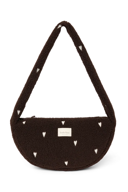 Teddy Mini Cross Body Bag | Chocolate Hearts