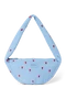 Puffy Mini Cross Body Bag | Light Blue Hearts
