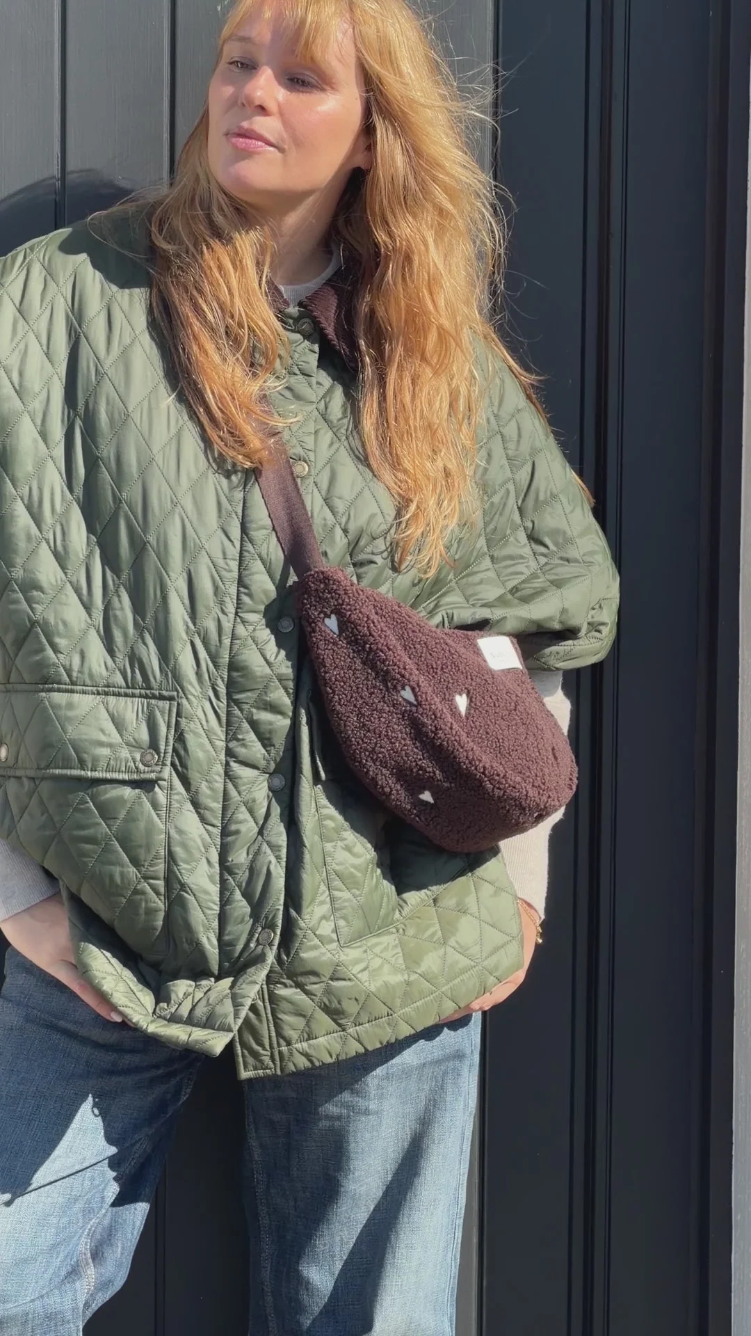 Teddy Adult Fanny Pack | Chocolate Hearts