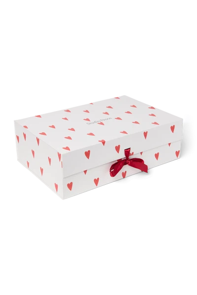 Gift Box L | White Hearts