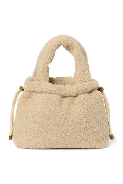 Teddy Mini Drawstring Bag | Ecru