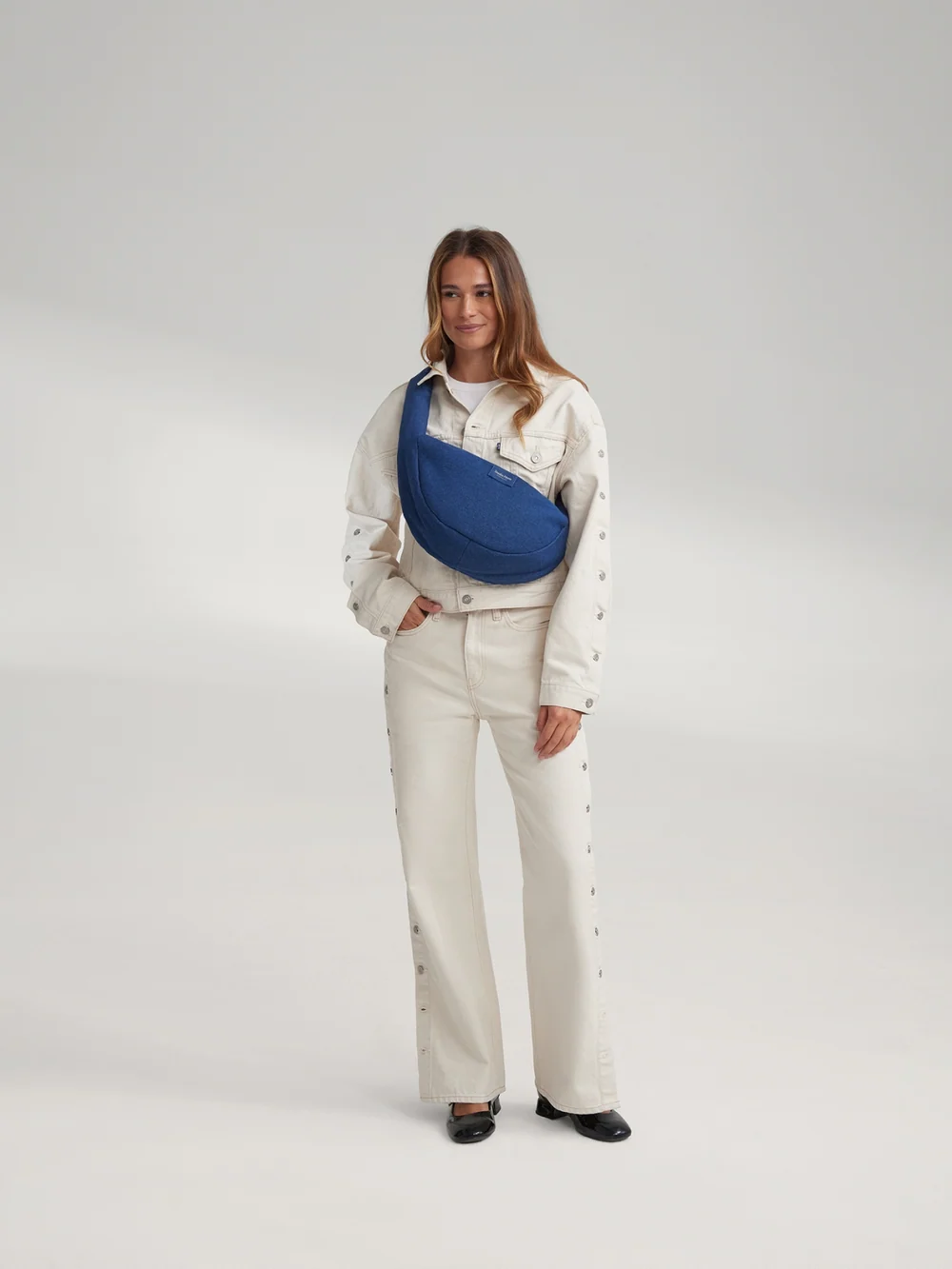 Denim Mini Cross Body Bag | Dark Blue