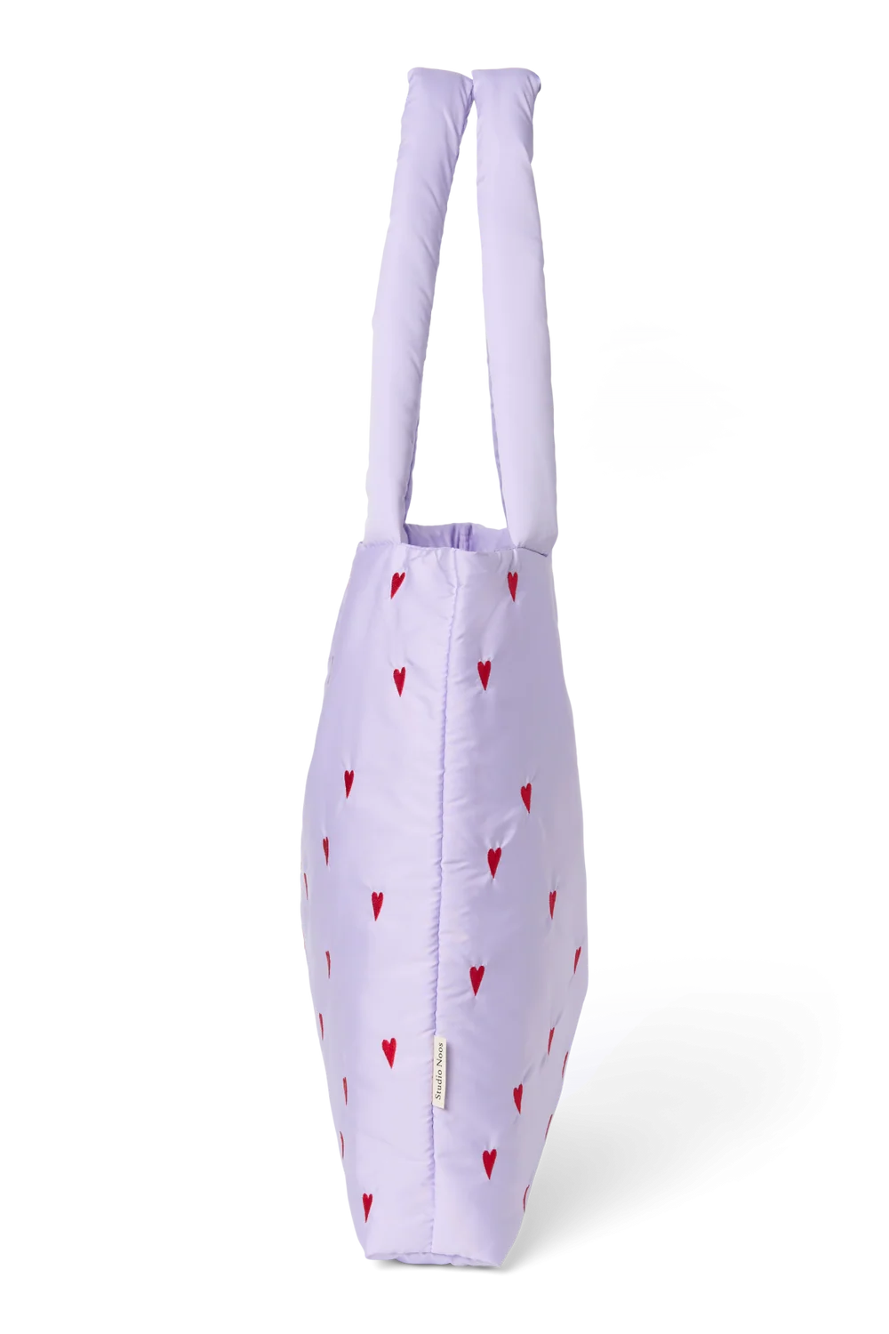 Puffy Mom Bag | Purple Hearts