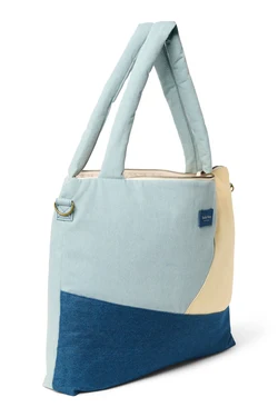 Patchwork Diaper Bag | Denim