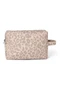 Puffy Toiletry Bag | Beige Leopard