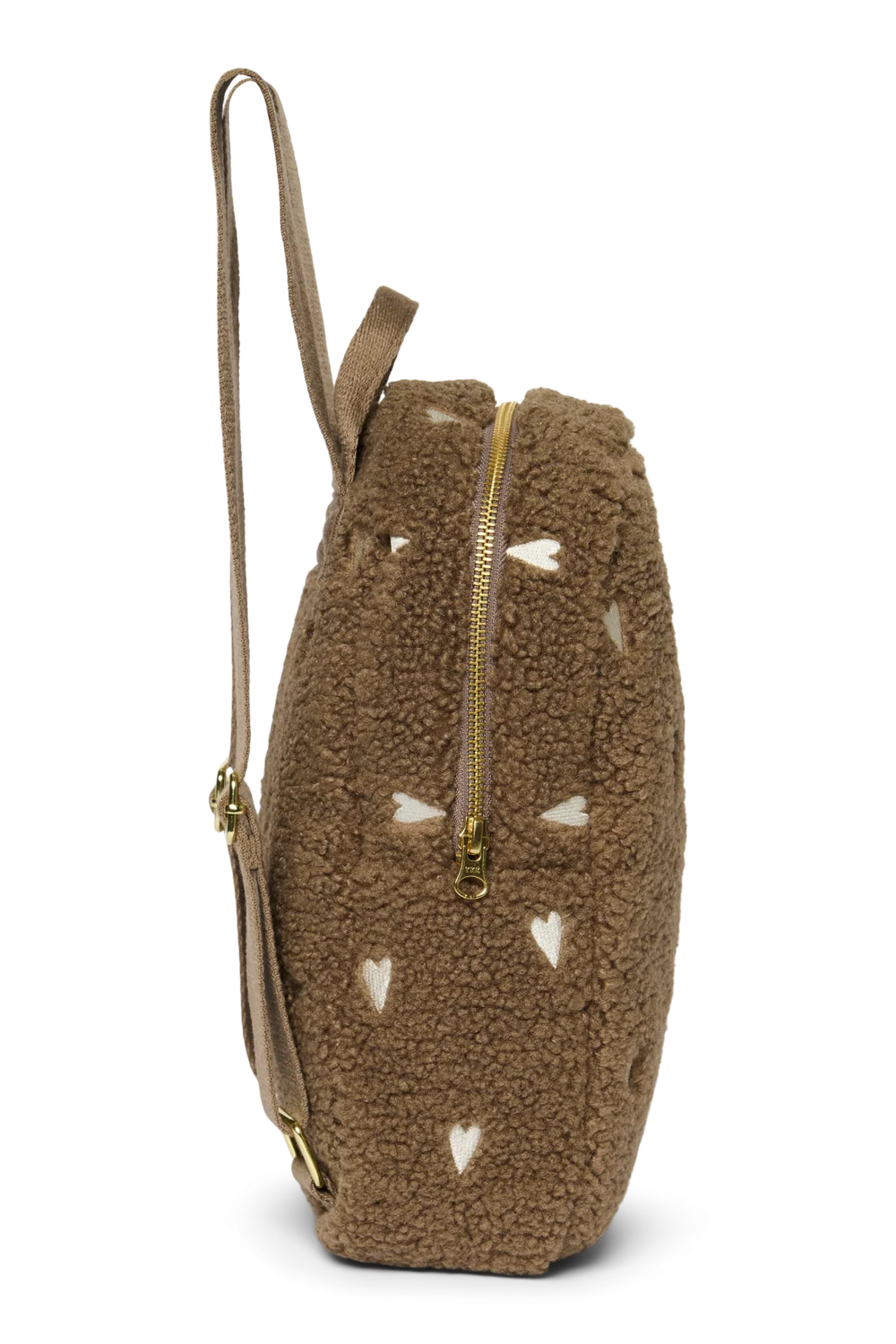 Teddy Mini Backpack | Brown Hearts