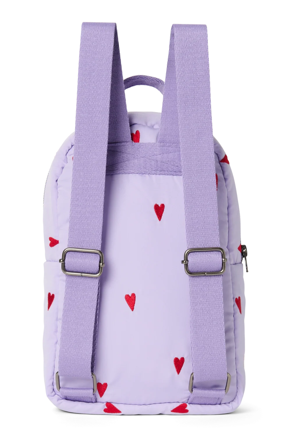 Puffy Mini Backpack | Purple Hearts