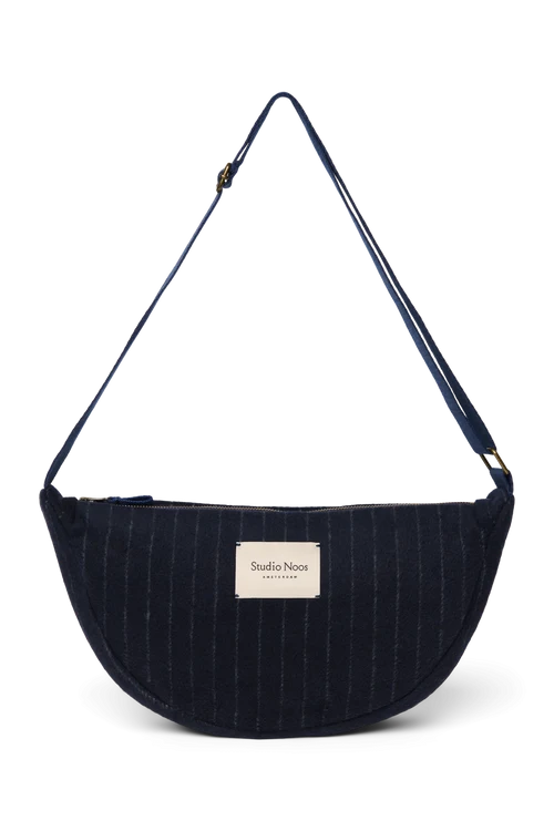 Flannel Chalkstripe Adult Fanny Pack | Dark Blue