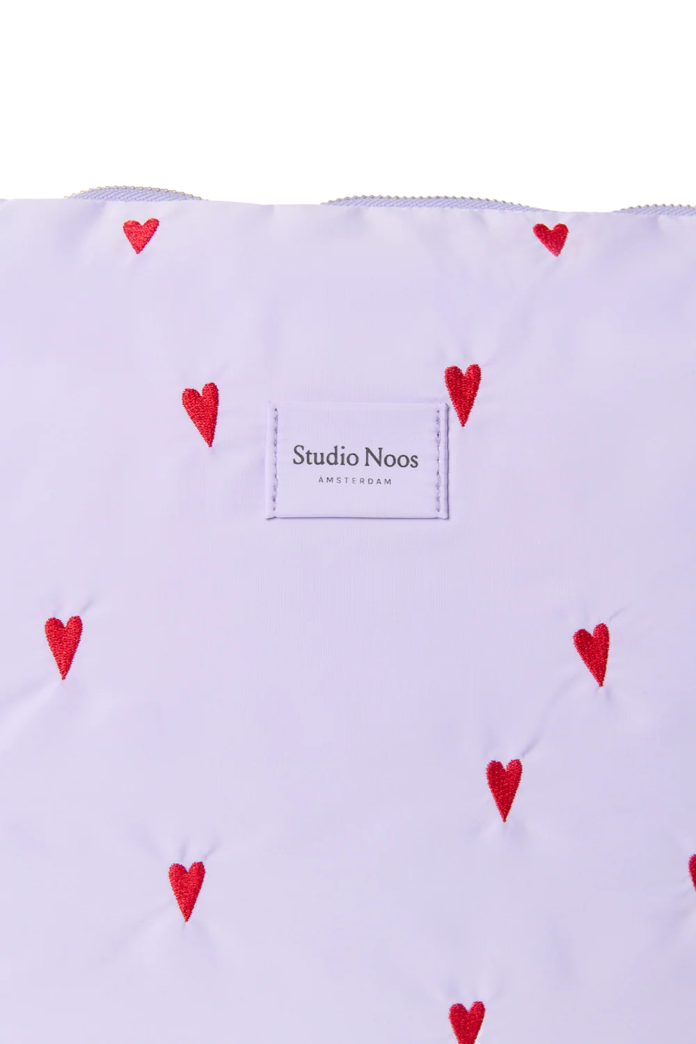 Puffy Diaper Bag | Purple Hearts