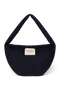Flannel Chalkstripe Cross Body Bag | Dark Blue