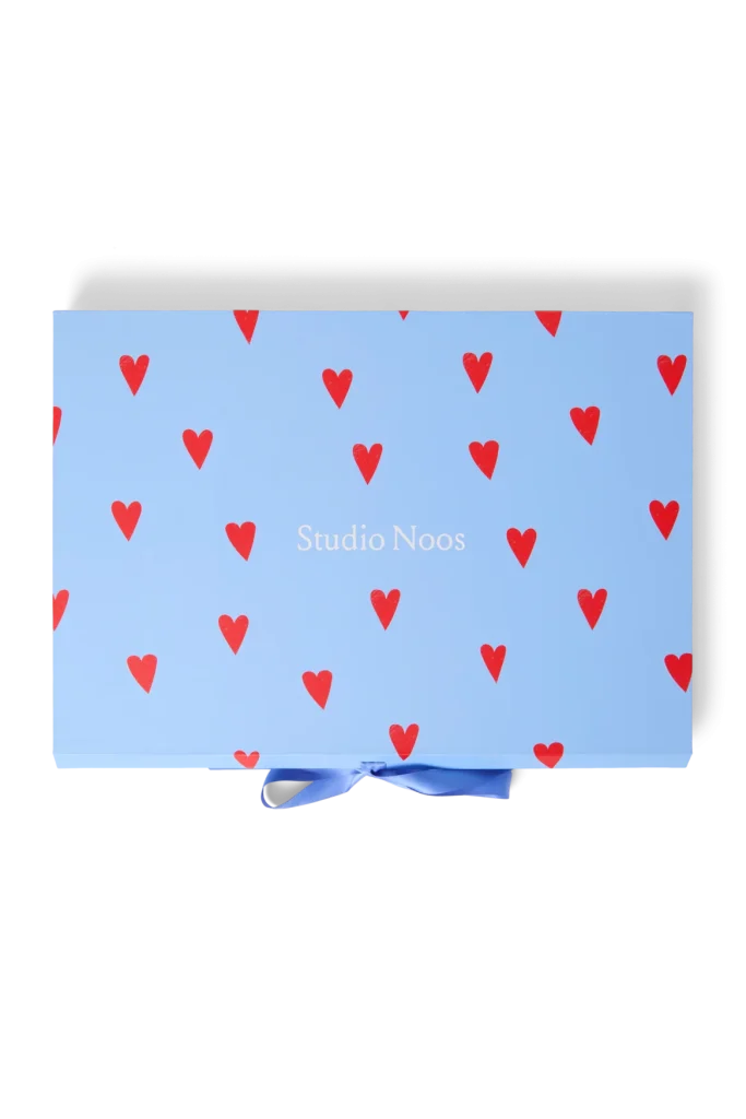 Gift Box S | Light Blue Hearts
