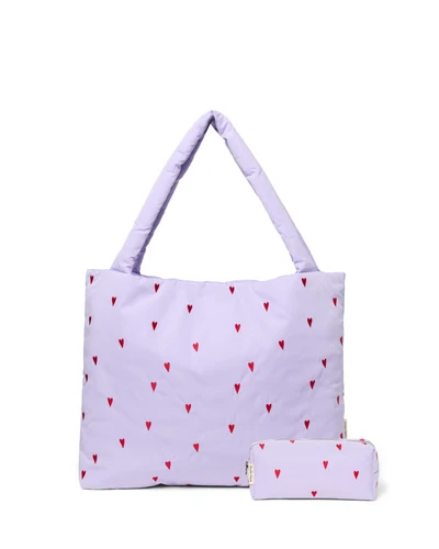 Classic Puffy Gift Set | Purple Hearts