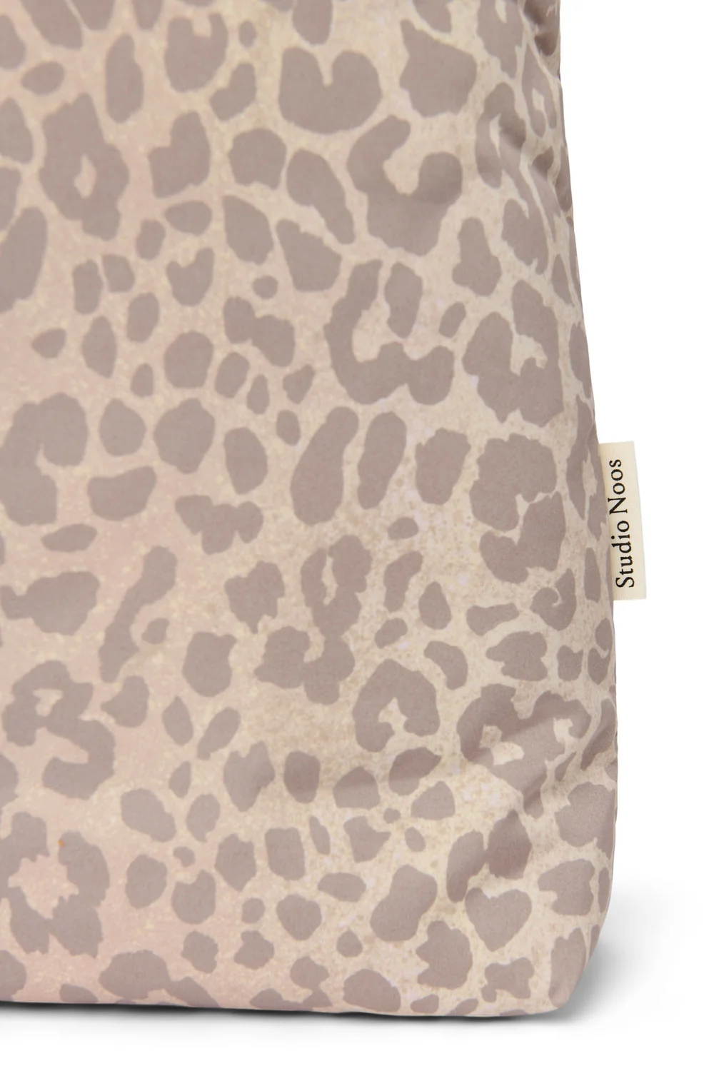 Puffy Mom Bag | Beige Leopard
