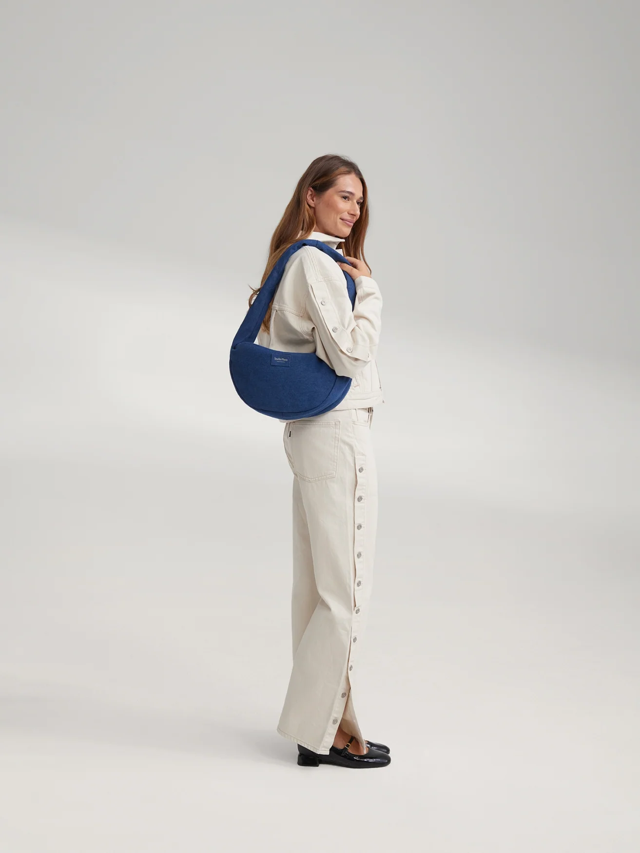 Denim Mini Cross Body Bag | Dark Blue