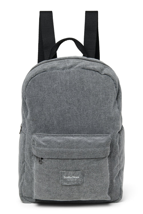 Denim Midi Backpack | Grey
