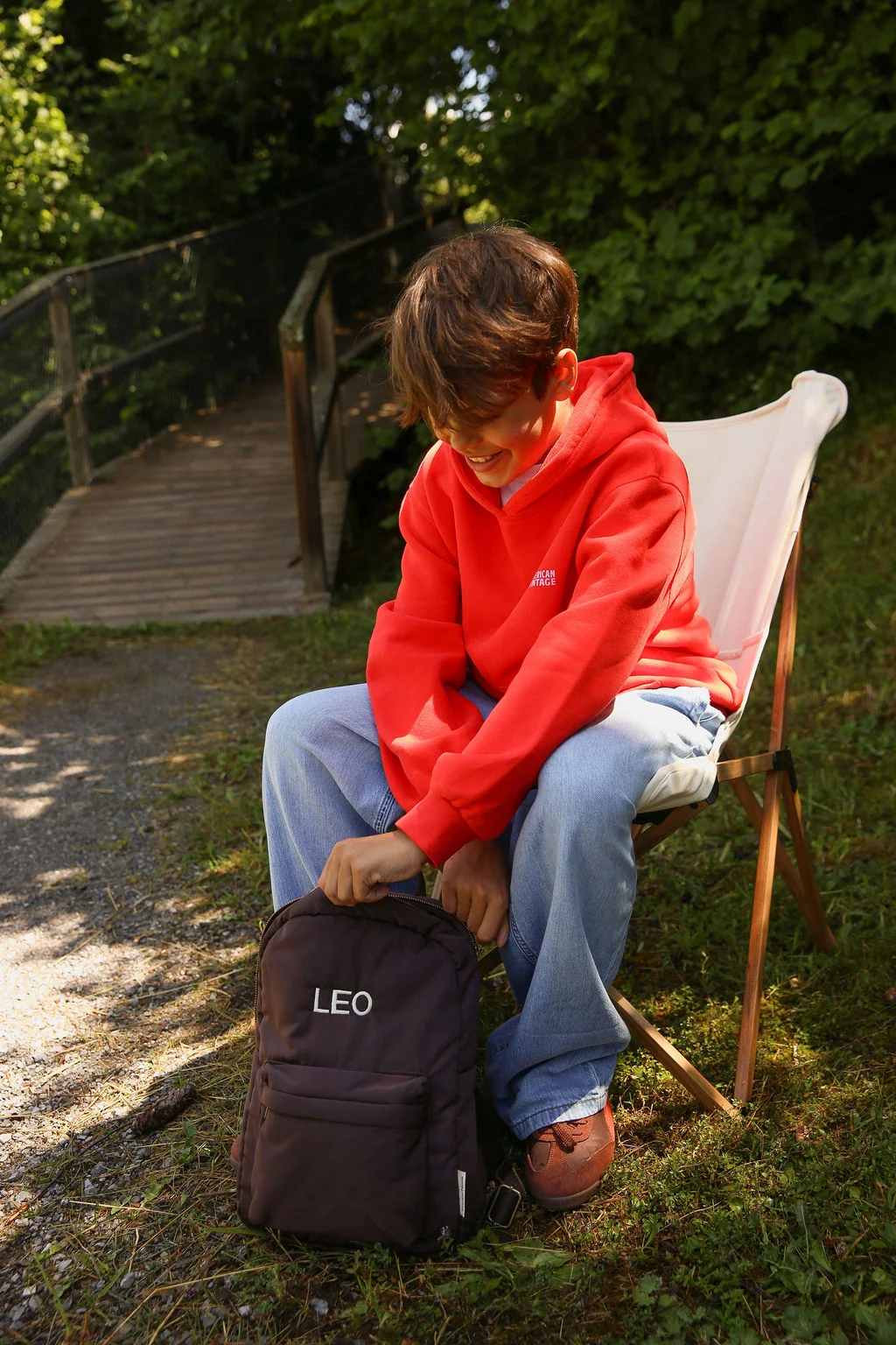 Puffy Midi Backpack | Brown
