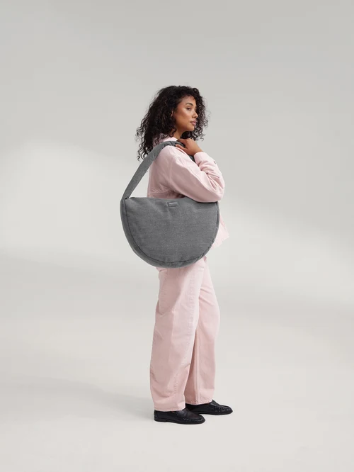 Denim Cross Body Bag | Grey