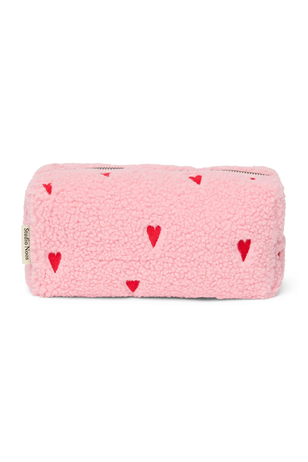 Teddy Pouch | Light Pink Hearts