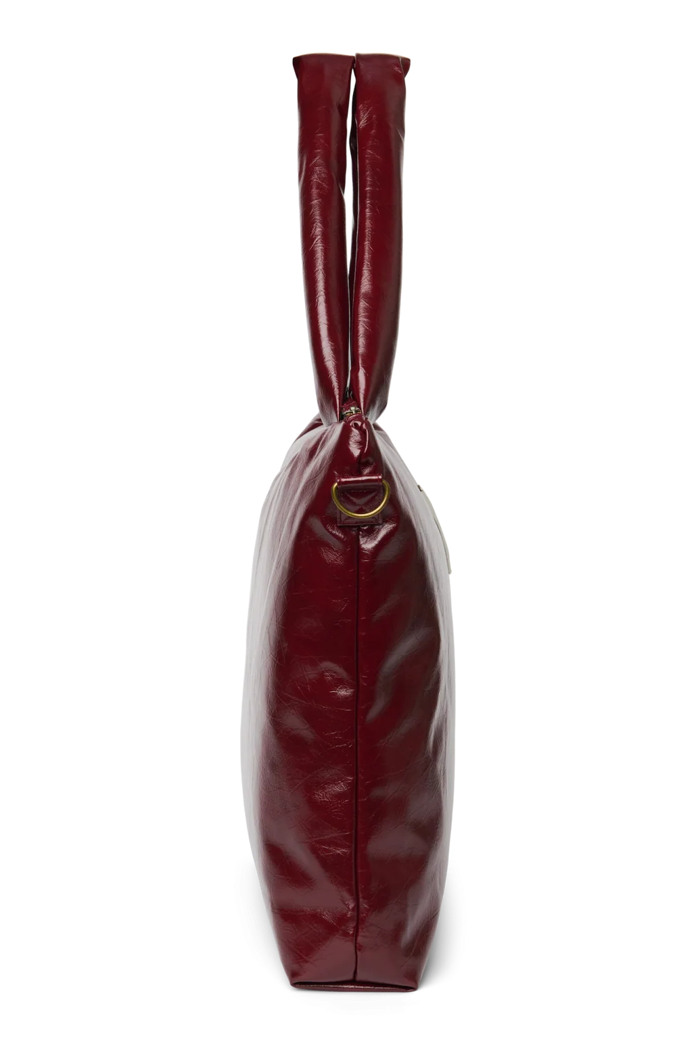 Vegan Leather Diaper Bag | Burgundy
