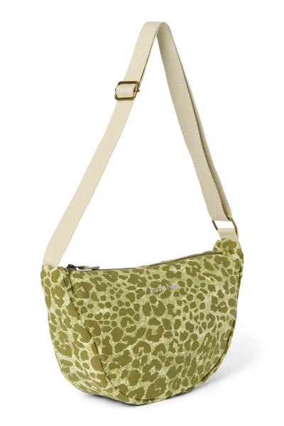 Cotton Adult Fanny Pack | Green Leopard