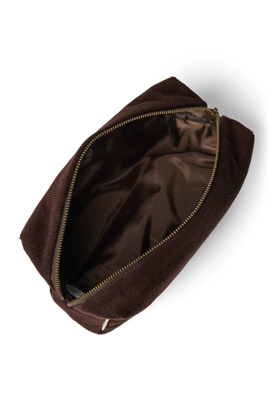 Rib Puffy Pouch | Dark Brown