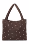 Puffy Mom Bag | Brown Hearts