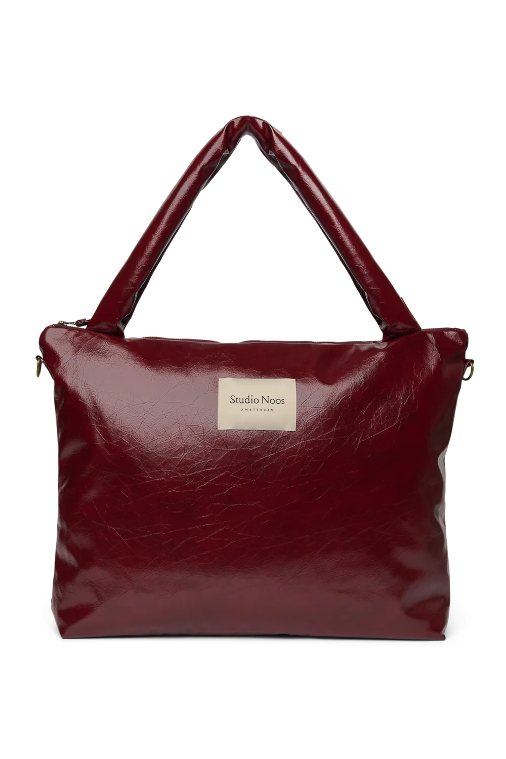 Vegan Leather Diaper Bag | Burgundy