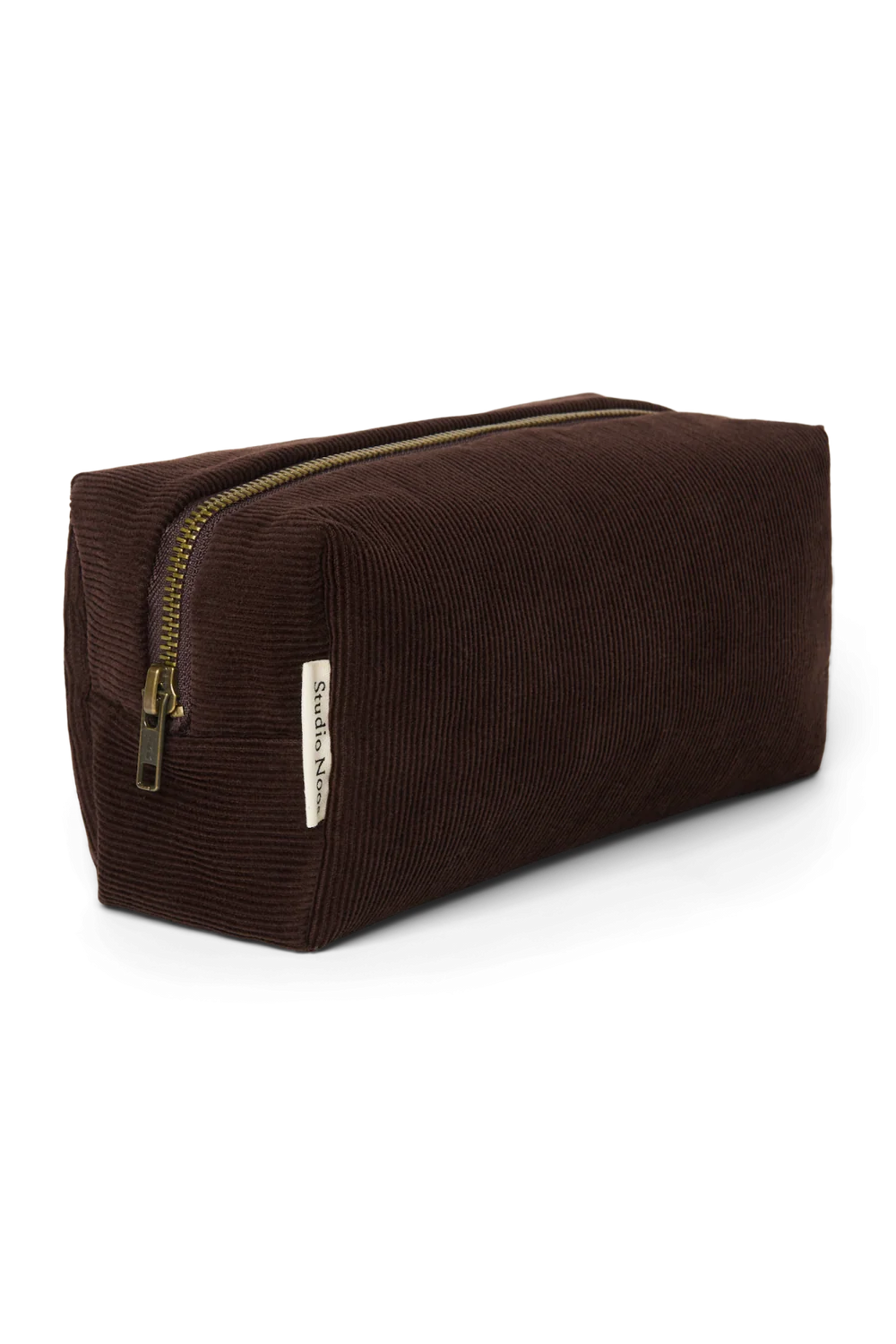 Rib Puffy Pouch | Dark Brown