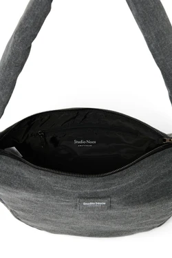 Denim Mini Cross Body Bag | Grey