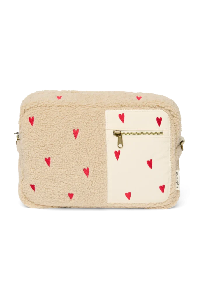 Teddy Stroller Organizer | Ecru Hearts
