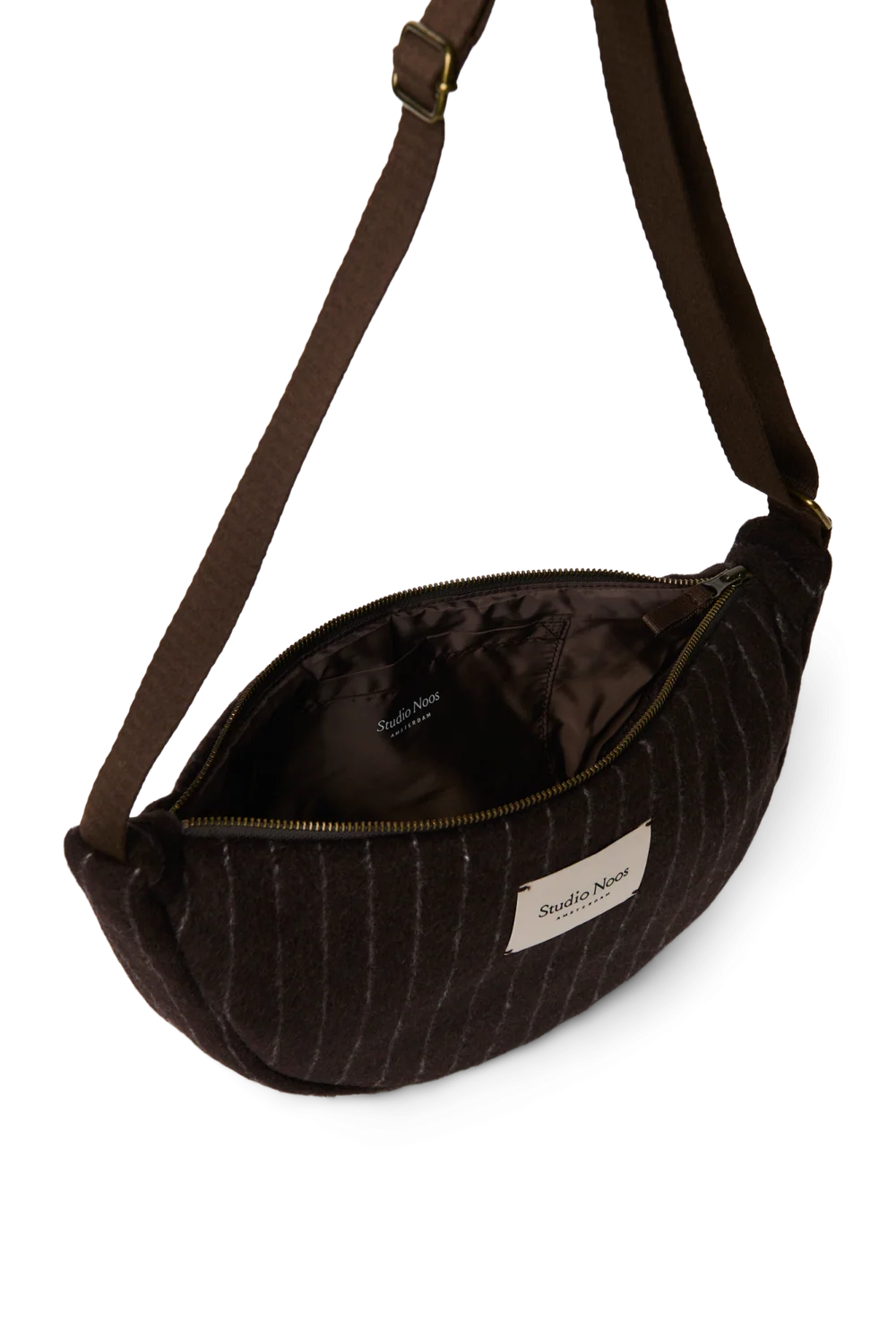 Flannel Chalkstripe Adult Fanny Pack | Brown