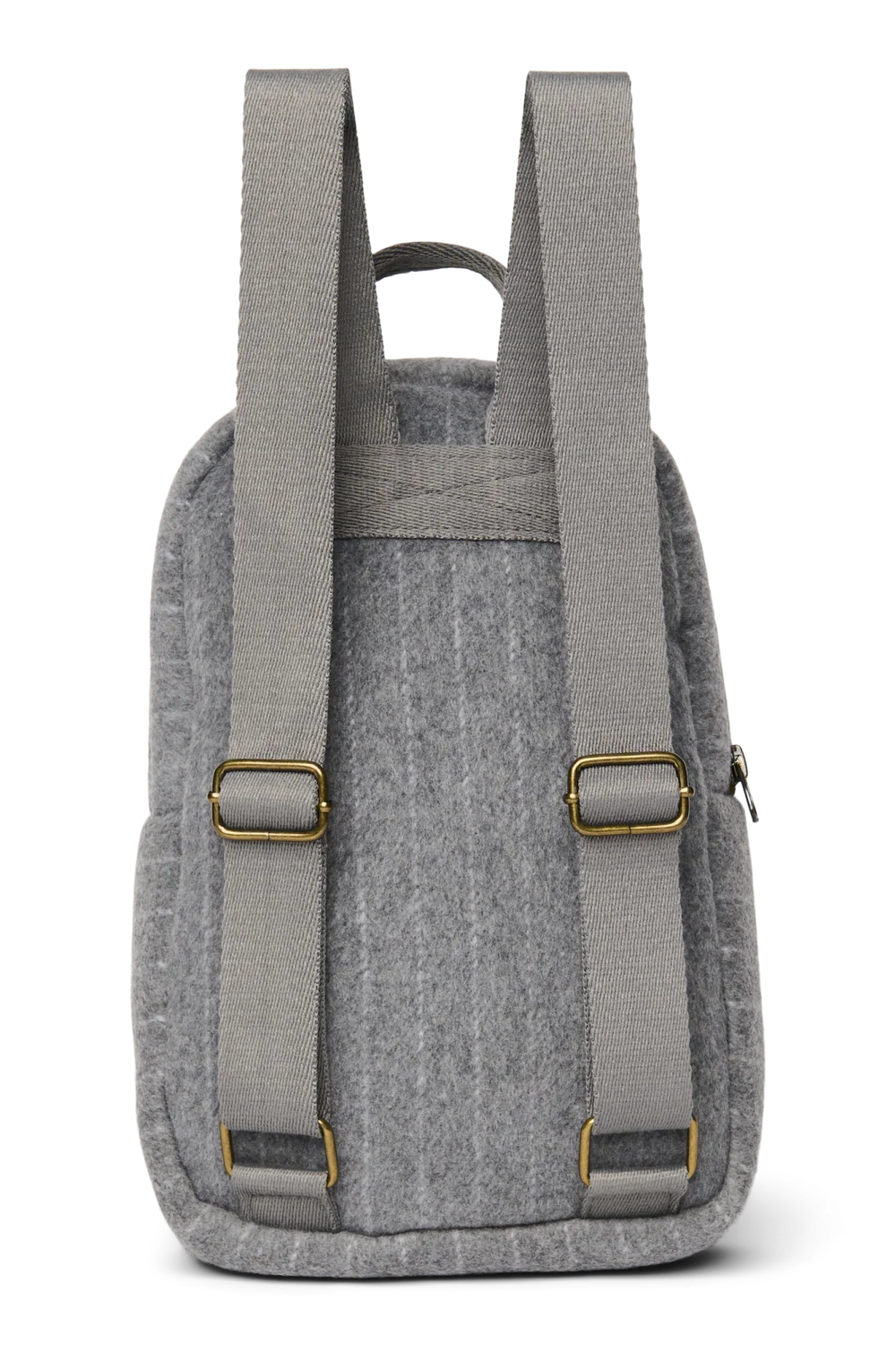 Flannel Chalkstripe Mini Backpack | Light Grey
