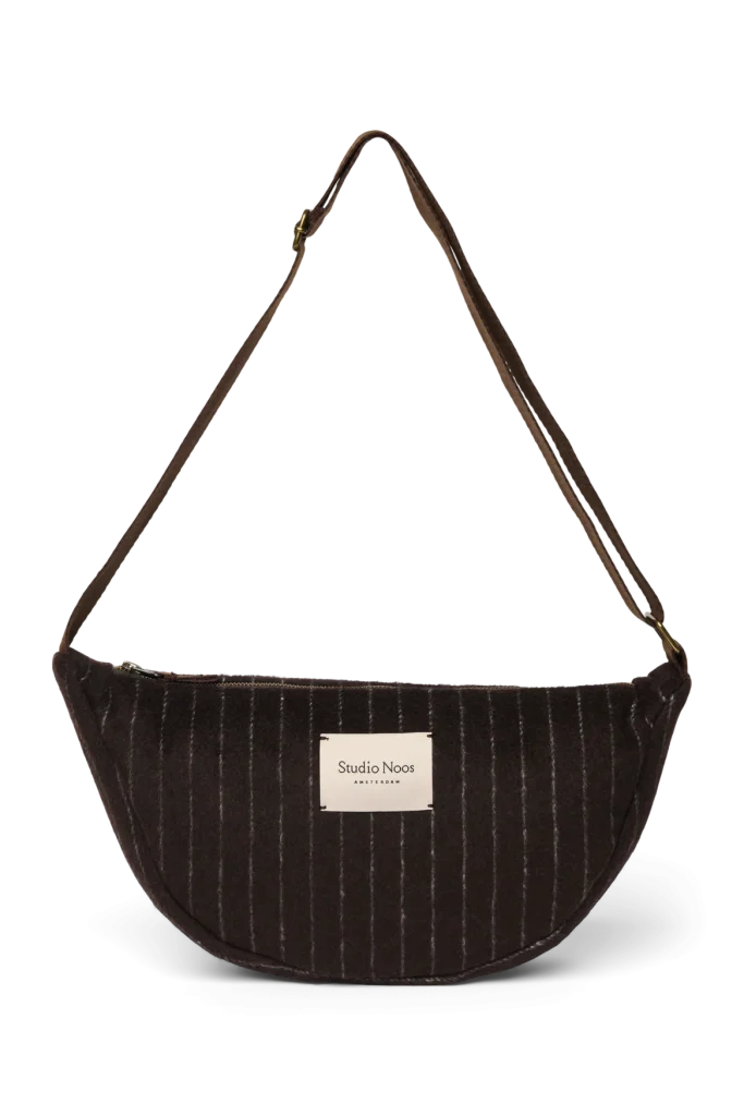 Flannel Chalkstripe Adult Fanny Pack | Brown